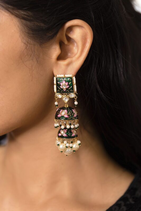 Urvi Lotus Earrings